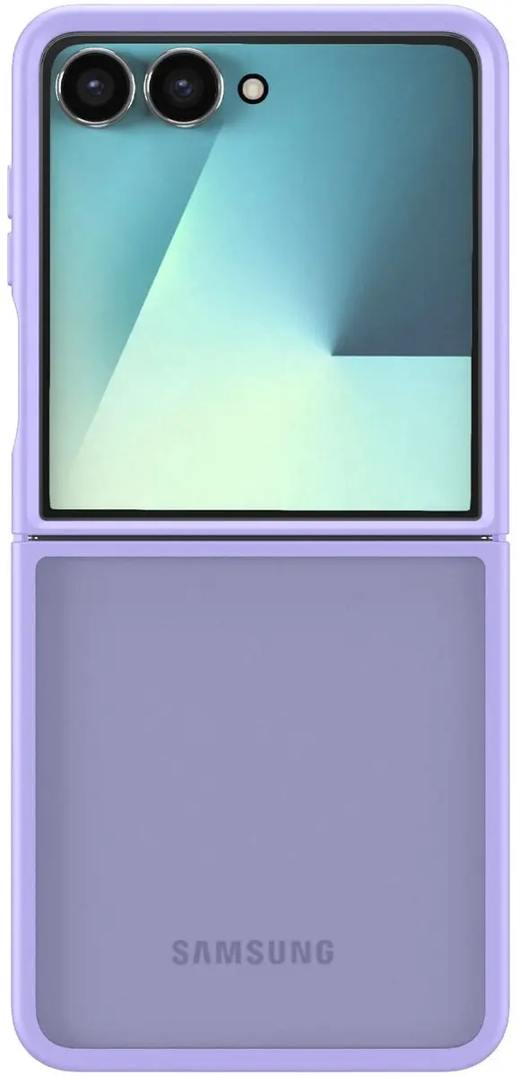 Selected Hoesje Samsung Galaxy Z Flip 7 - Paarse Matte Back Cover