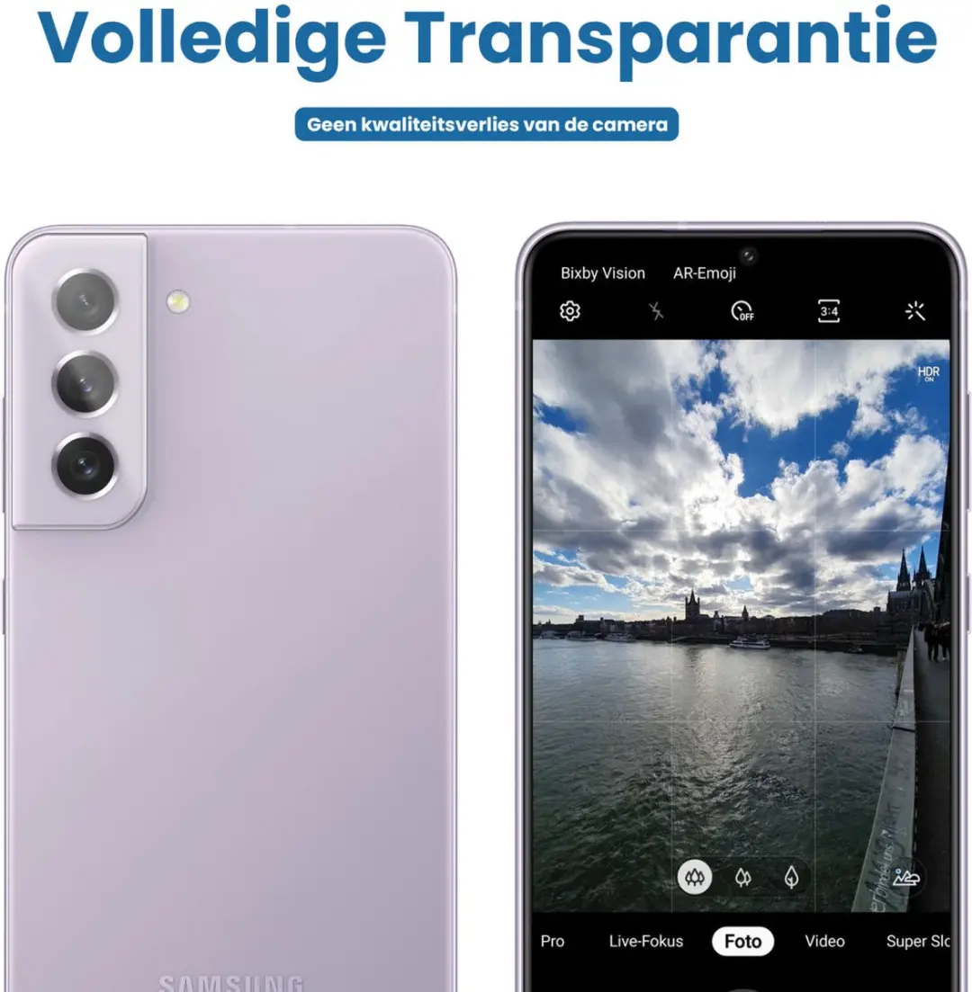 Selected Camera Lens Protector Transparant - Samsung Galaxy S21 FE