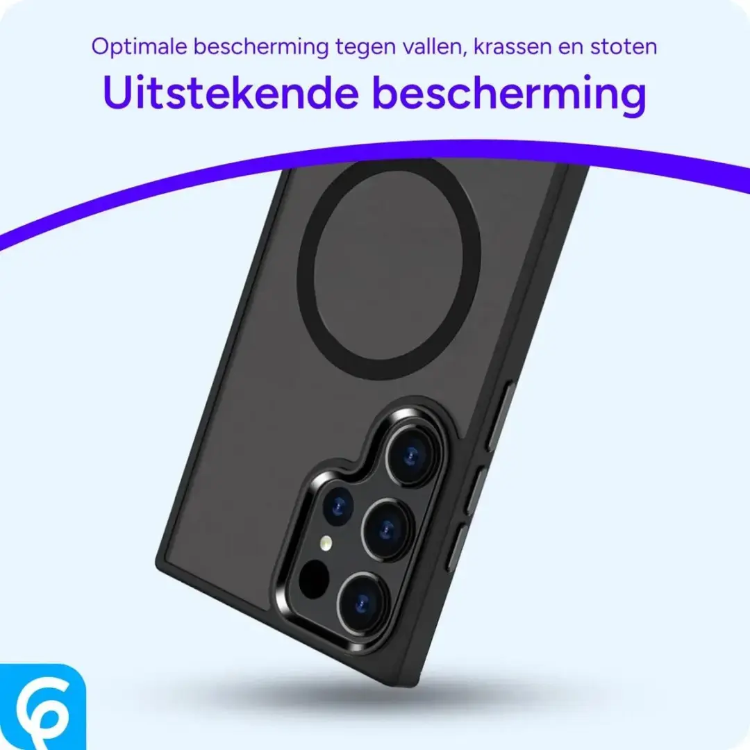 Selected Hoesje Samsung Galaxy S23 Ultra MagSafe - Mat Zwart