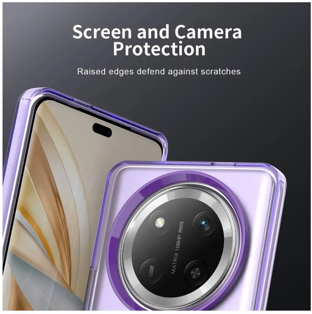 Selected MagSafe Backcover Honor Magic7 Lite - Paars & Transparant
