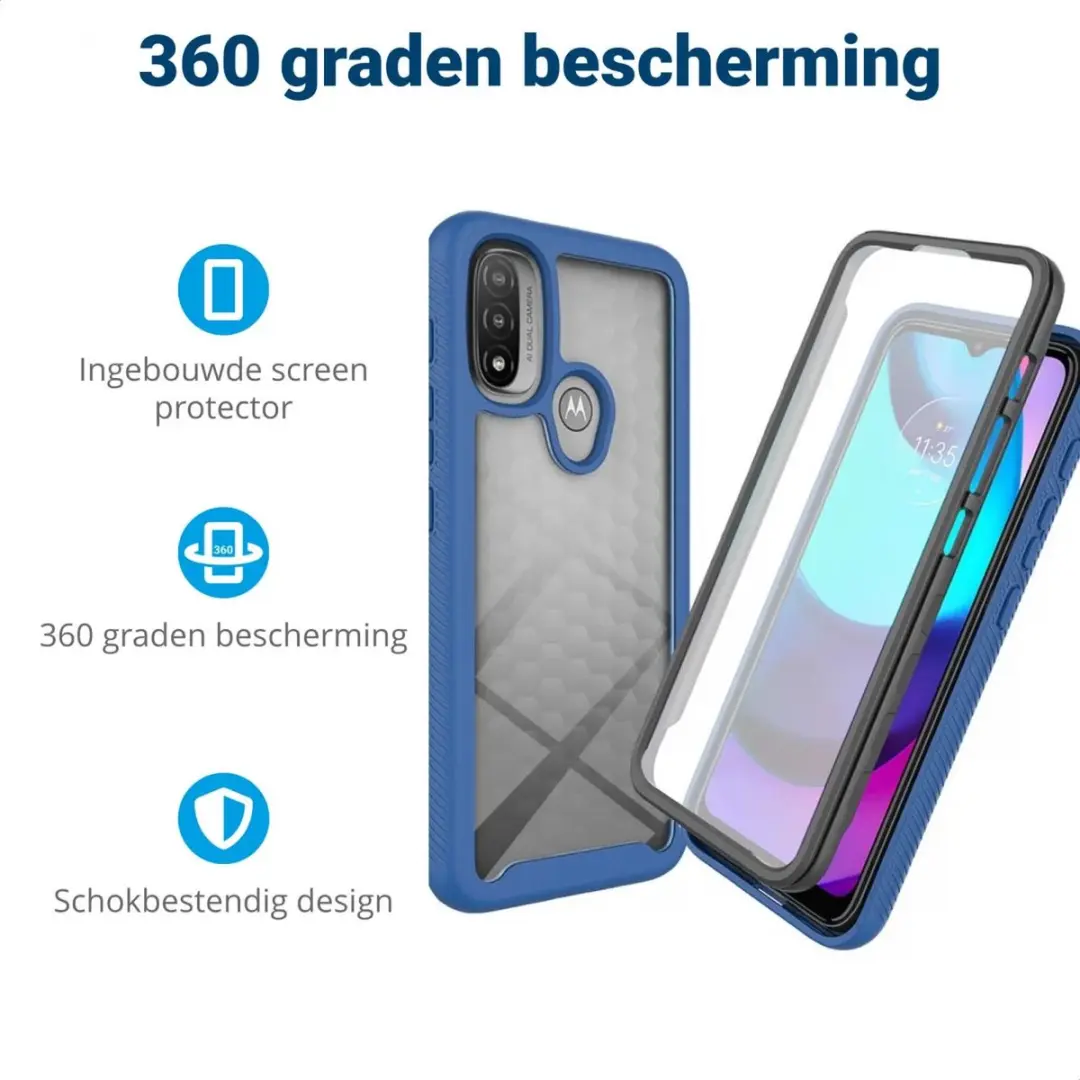 Motorola Moto E20 Hoesje - Blauw