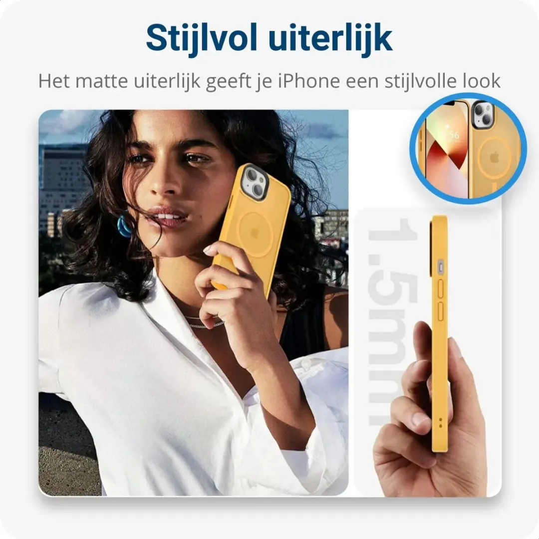 Selected iPhone 15 Plus MagSafe Hoesje - Oranje - afbeelding 6 van 6