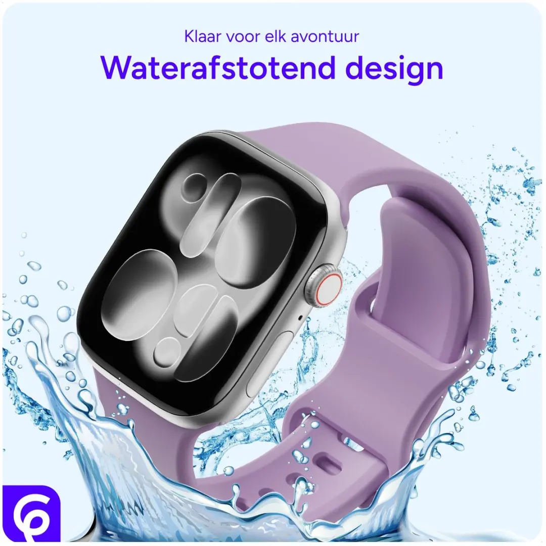 Selected SBG Siliconen Horlogebandje Apple Watch - Paars - afbeelding 6 van 6