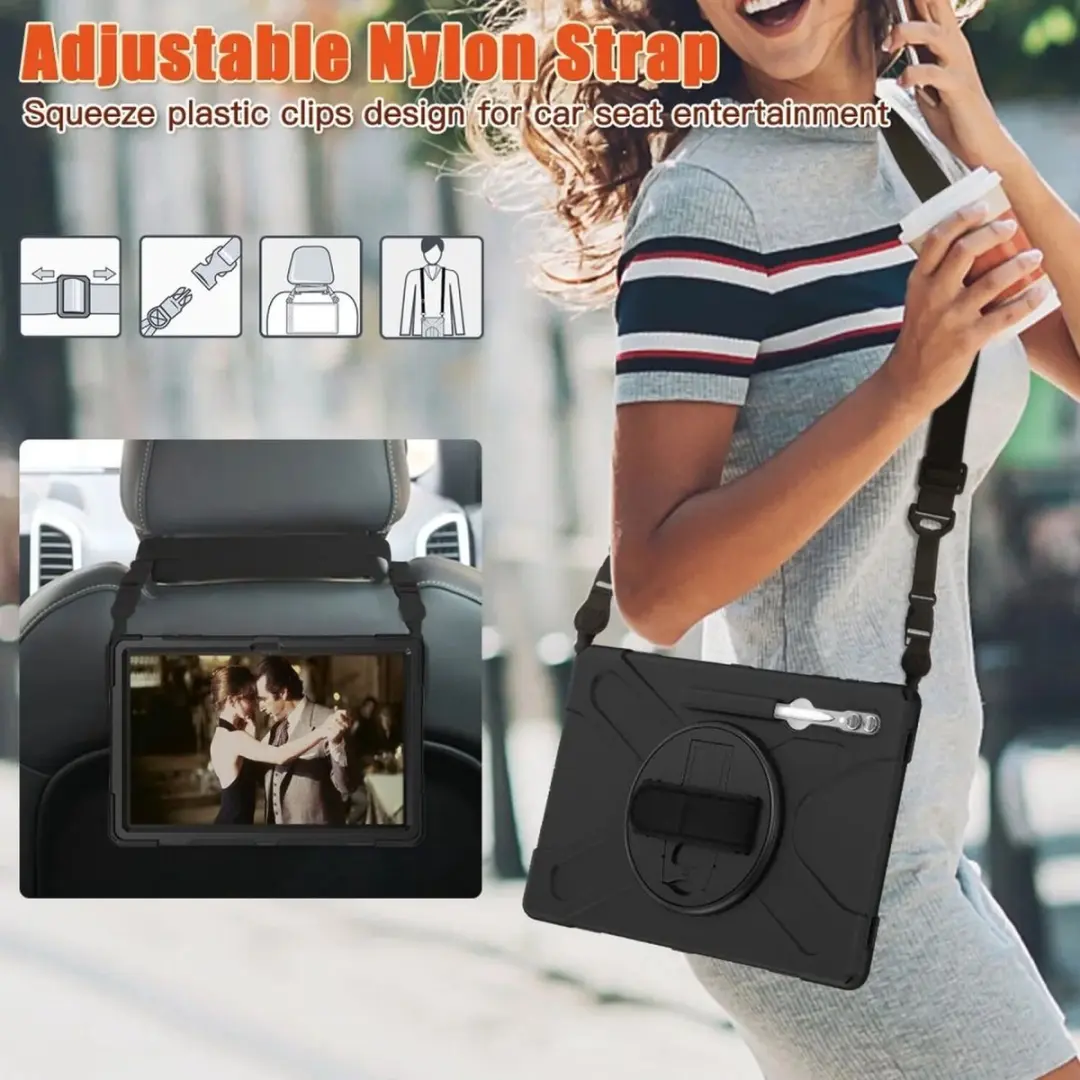 Selected Hoes Samsung Galaxy Tab S9 Ultra Back Cover - Zwart