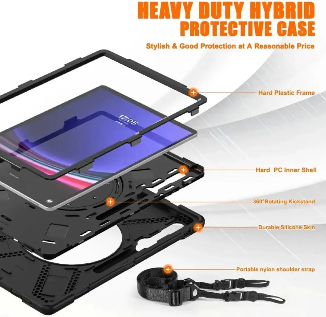 Selected Hoes Samsung Galaxy Tab S9 Ultra Back Cover - Zwart
