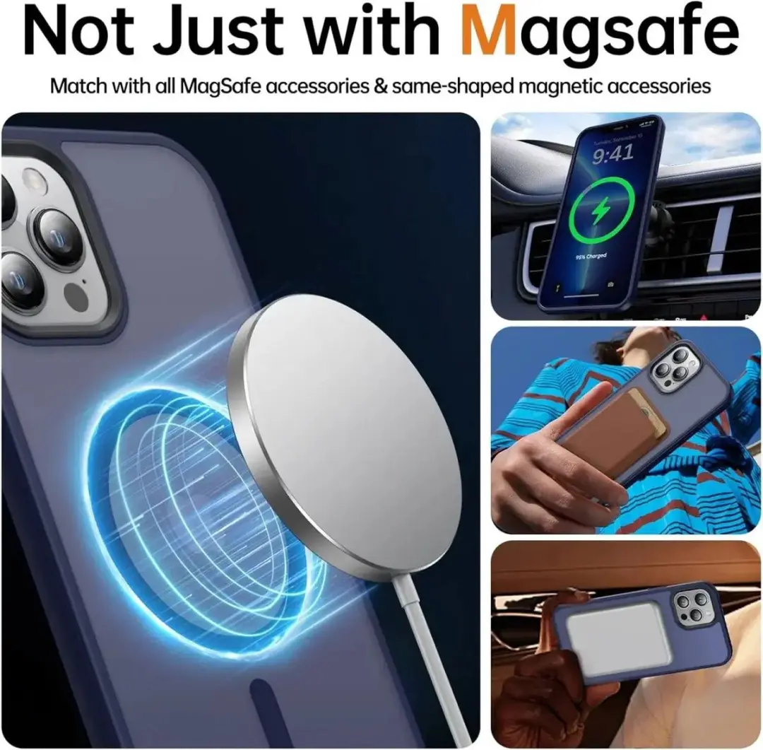 Selected by GSMpunt.nl iPhone 12 Pro Max MagSafe Hoesje - Donkerblauw