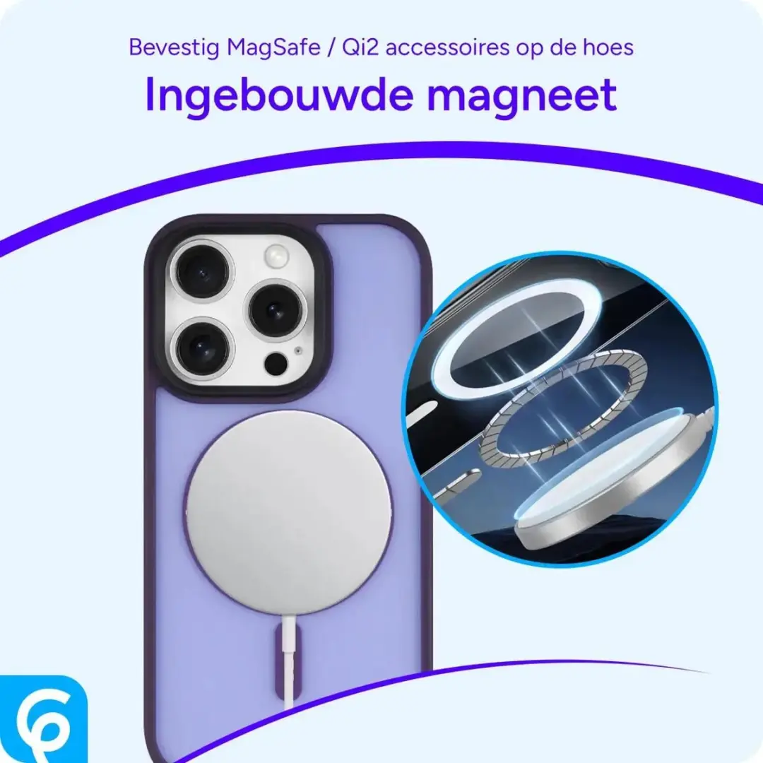 Selected Hoesje iPhone 16 Pro MagSafe Paars