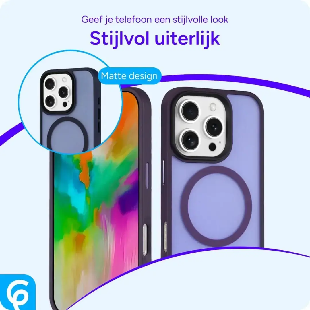 Selected Hoesje iPhone 16 Pro MagSafe Paars