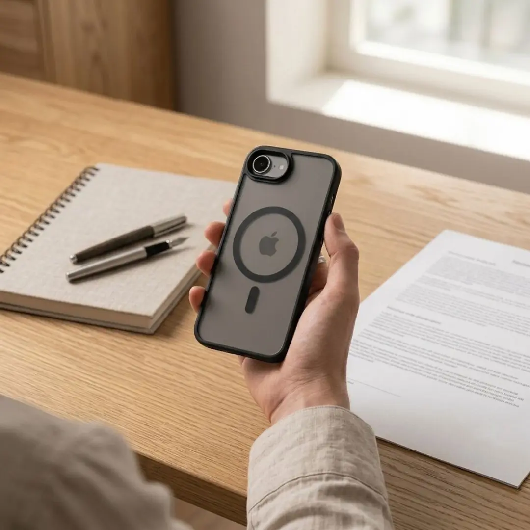 Selected Hoesje iPhone 16e/17e MagSafe Matte Zwart