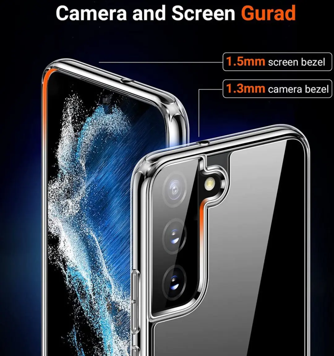 Selected Hoesje Armor Back Cover Transparant - Samsung Galaxy S22