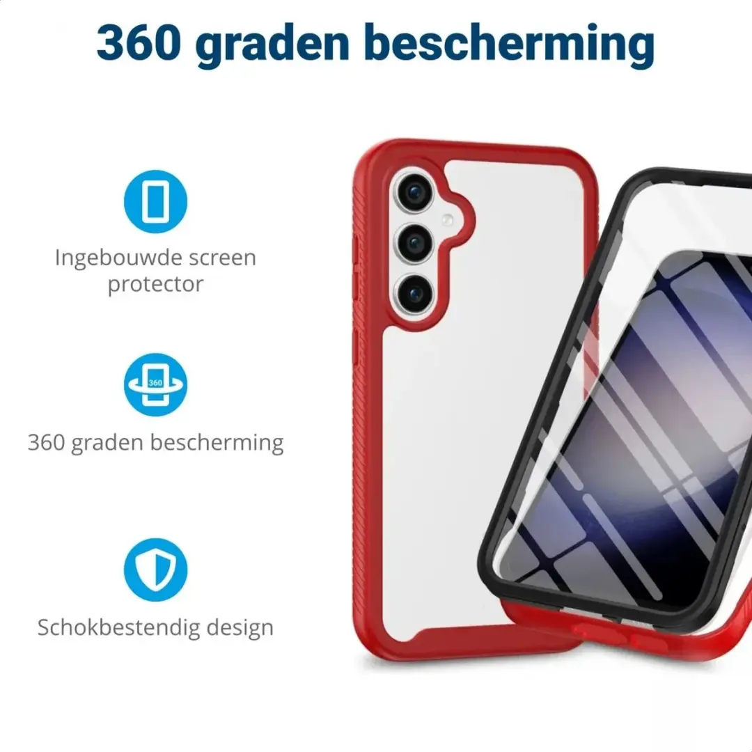 Selected Hoesje Samsung Galaxy S24 Plus - Rood - Schokbestendig