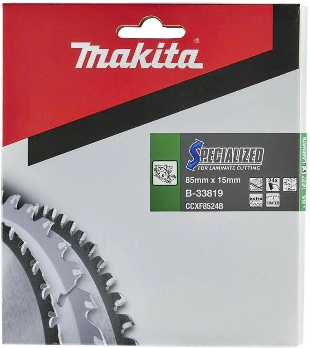 Makita Cirkelzaagblad B-33819 Laminaat 85mm - 24T