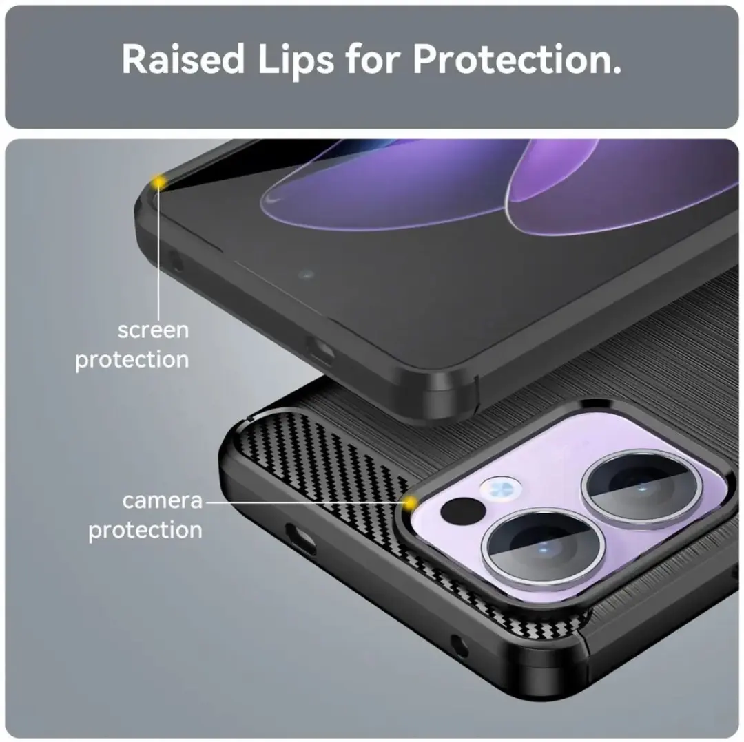 Selected TPU Hoesje Oppo Reno 13 F - Zwart