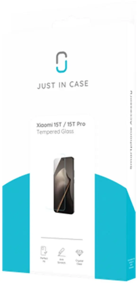 Just in Case Screenprotector Xiaomi 15T/15T Pro - Gelaagd Glas