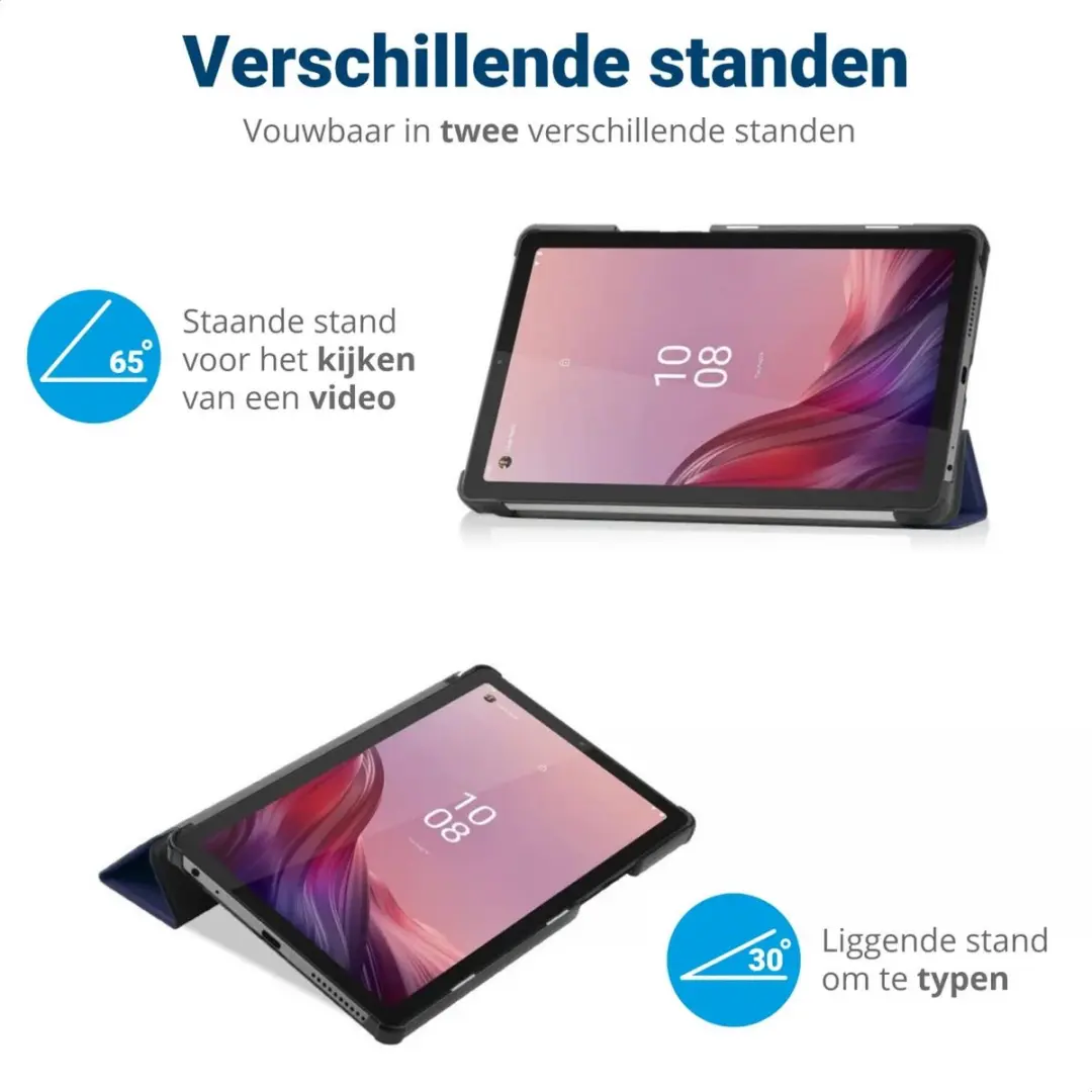 Selected Lenovo Tab M9 Book Case Hoes - Blauw