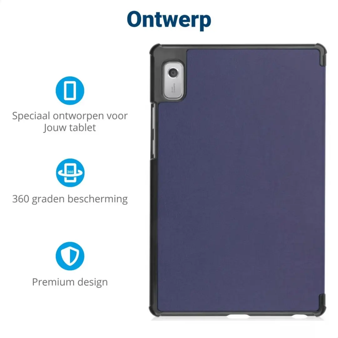 Selected Lenovo Tab M9 Book Case Hoes - Blauw