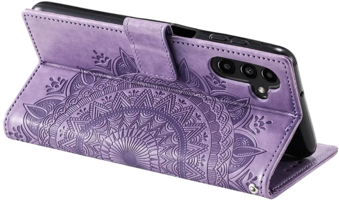 Selected Mandala Book Case Samsung Galaxy A26 - Hoesje Paars - 3 Pasjes
