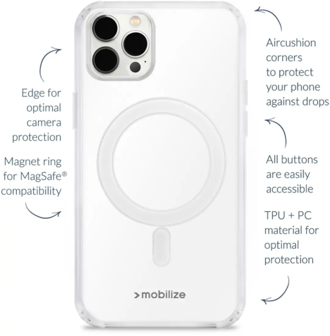 Mobilize MagSafe Naked Protection Case iPhone 18 Pro - Transparant