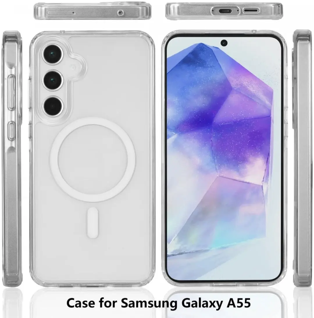Selected Hoesje Samsung Galaxy A55 MagSafe Transparant