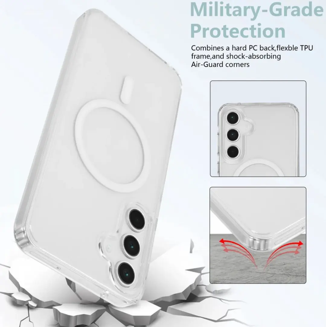 Selected Hoesje Samsung Galaxy A55 MagSafe Transparant