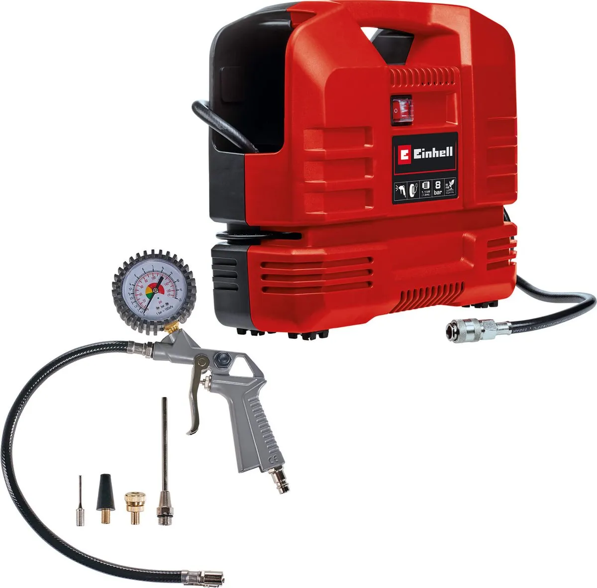 Einhell TC-AC 190 OF Compressor 1100W - 8 bar - Olievrij