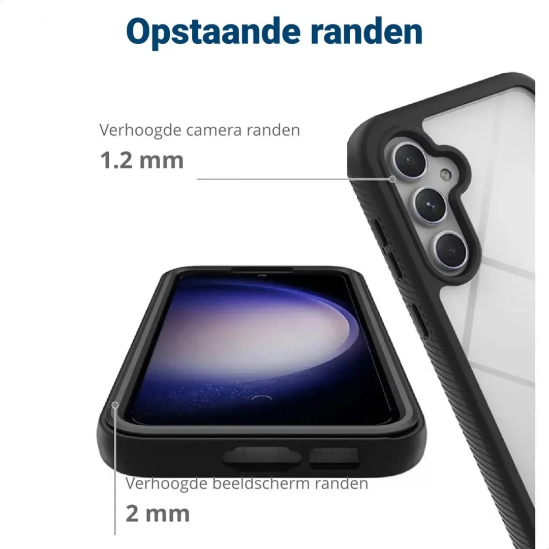 Selected by GSMpunt Samsung Galaxy A35 Hoesje - Rood - Ingebouwde Screenprotector