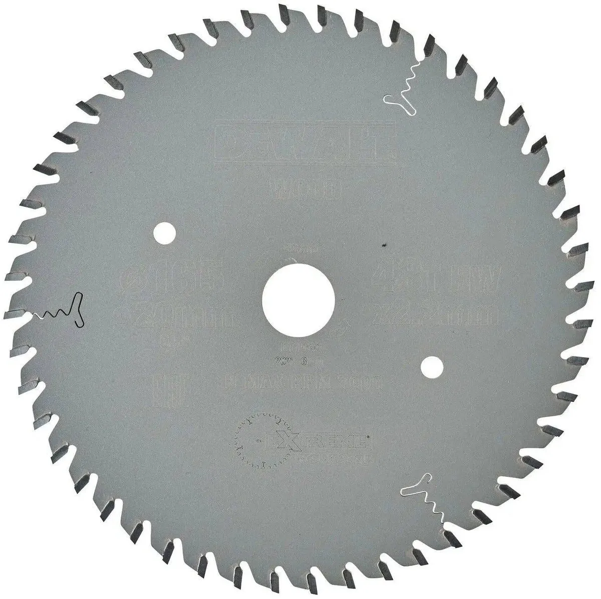 DeWalt Cirkelzaagblad Extreme DT1090 165mm - 48T