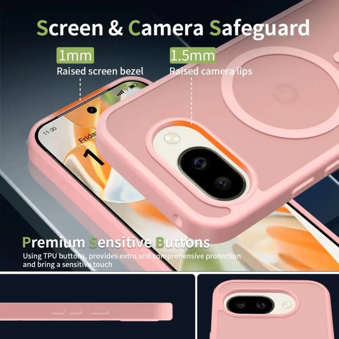 Selected by GSMpunt Google Pixel 10a Hybrid Hoesje - Roze