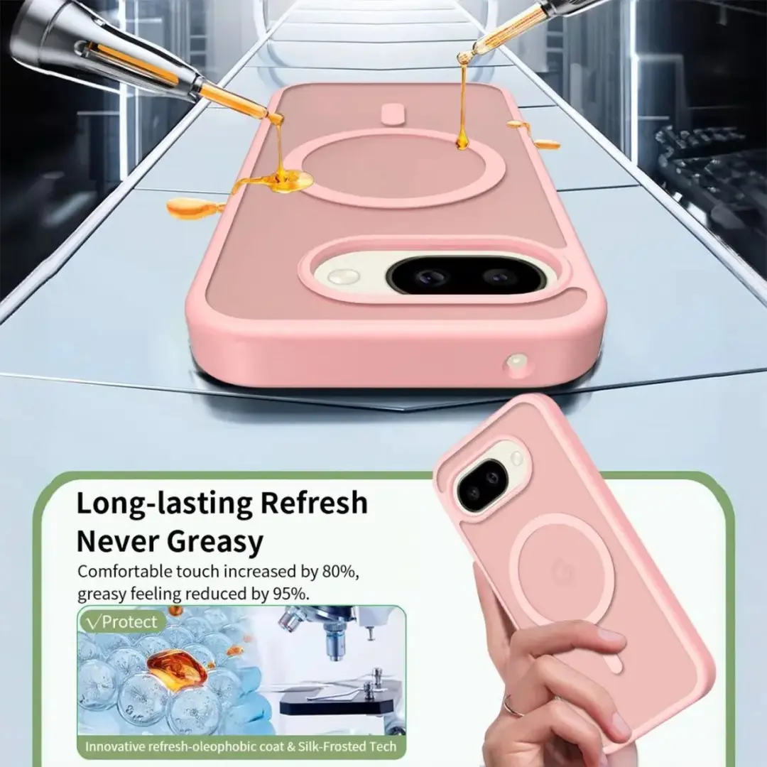 Selected by GSMpunt Google Pixel 10a Hybrid Hoesje - Roze