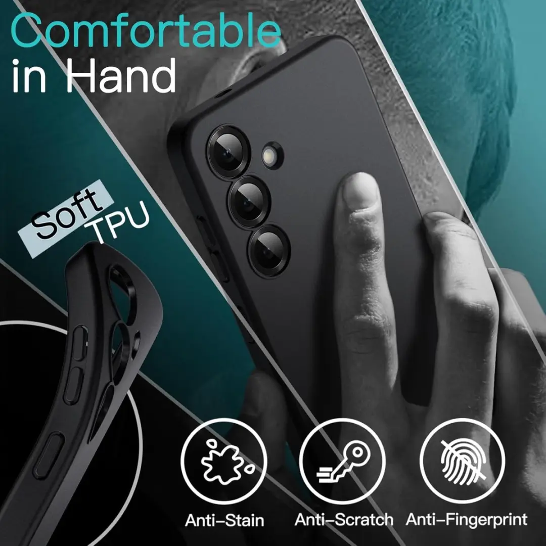 Selected Zwart Dun TPU Hoesje Samsung Galaxy S25 Plus - afbeelding 6 van 6