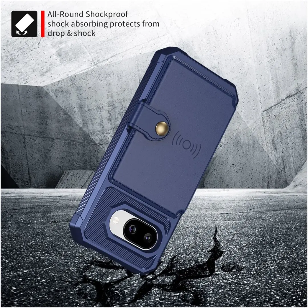 Selected Portemonnee Hoesje Google Pixel 9a - Blauw - 4 Pasjes