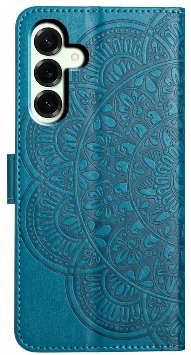 Selected Mandala Book Case Hoesje - Samsung Galaxy A17/A26 - 3 Pasjes - Blauw