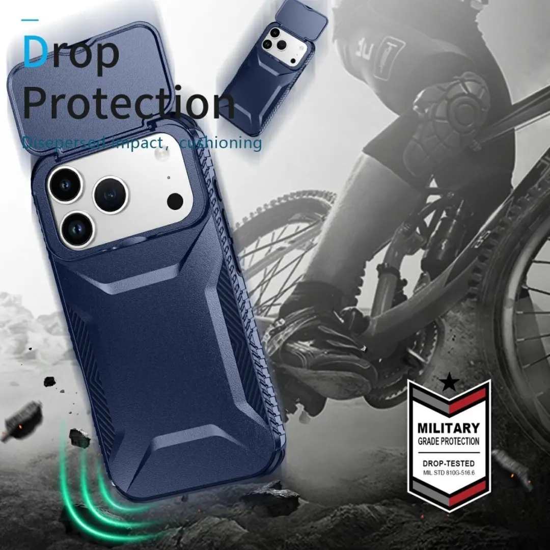 Selected Hoesje iPhone 17 Pro Blauw - Camera Slider - afbeelding 6 van 6