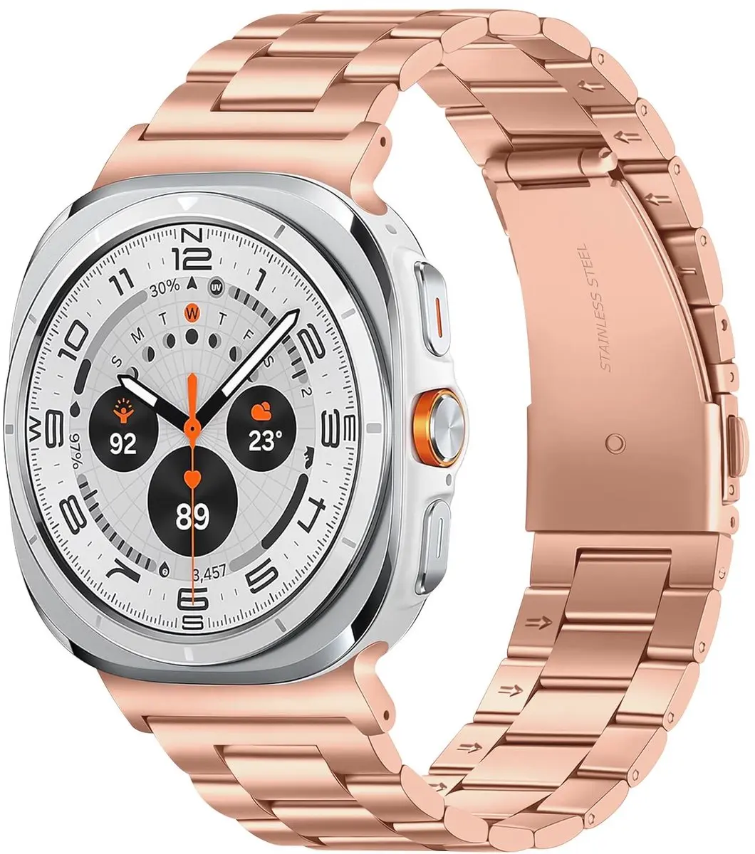 Selected SBG RVS Schakelbandje Samsung Galaxy Watch Ultra