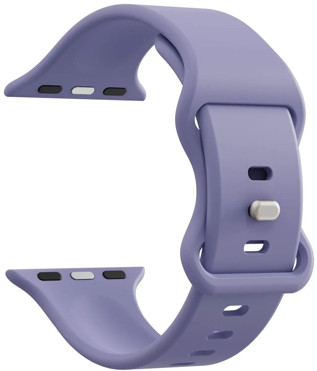 Selected SBG Siliconen Bandje Apple Watch 11 46mm - Lavender Grijs