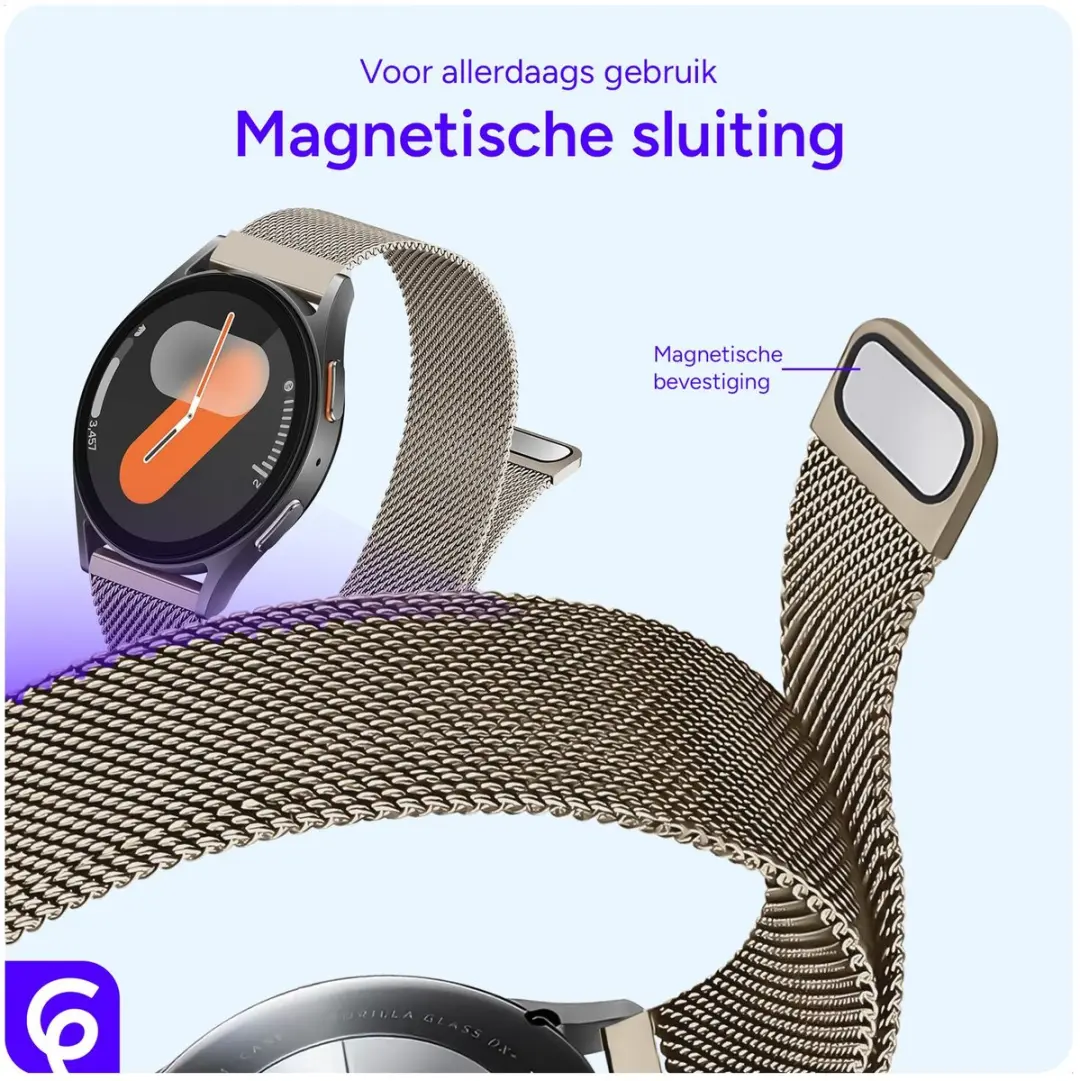 Selected SBG Universeel 22mm Horlogeband - Sterrenlicht - afbeelding 6 van 6