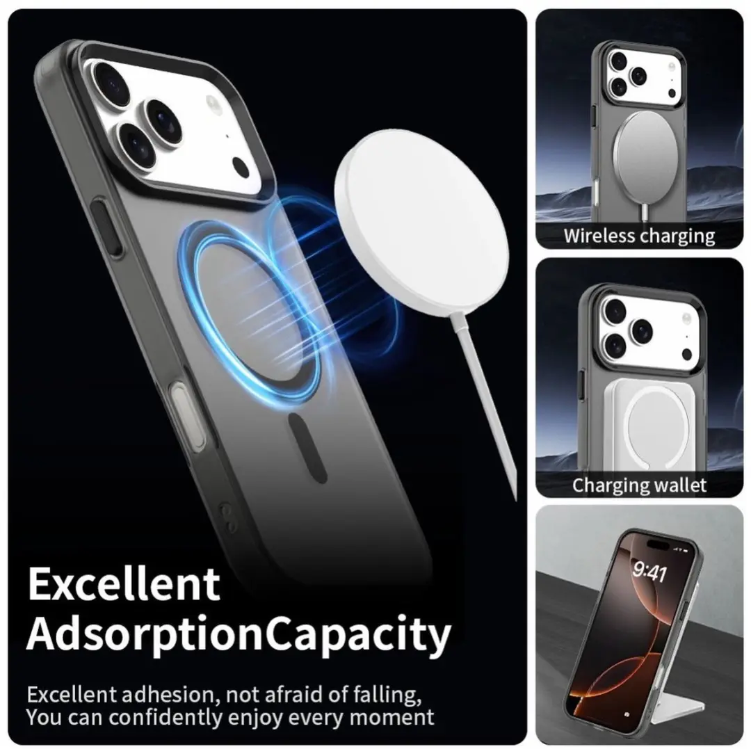 Selected MagSafe Backcover iPhone 17 Pro Max - Zwart & Transparant