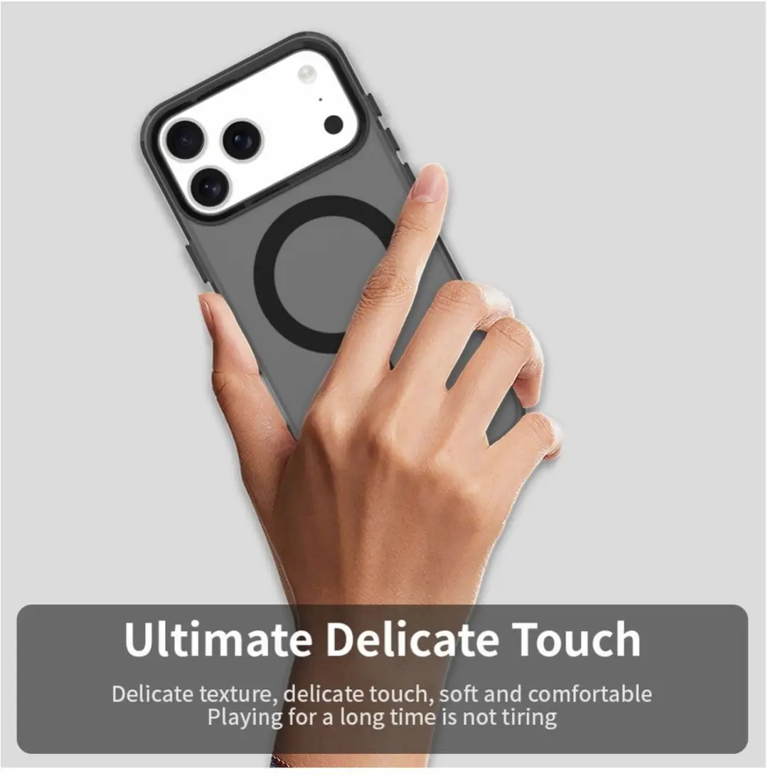 Selected MagSafe Backcover iPhone 17 Pro Max - Zwart & Transparant
