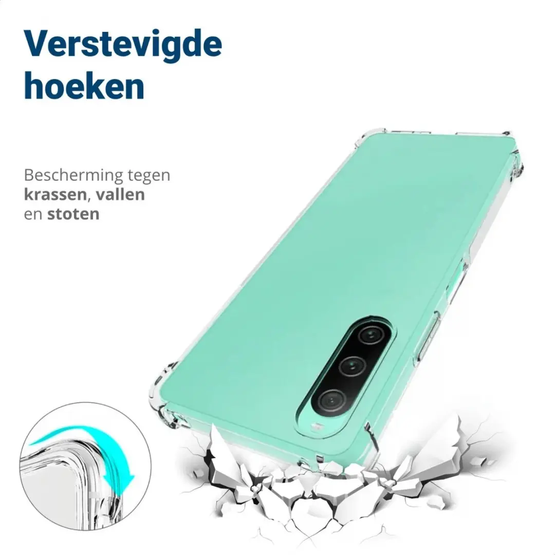Selected Transparant TPU Hoesje Sony Xperia 10 V - Schokbestendig