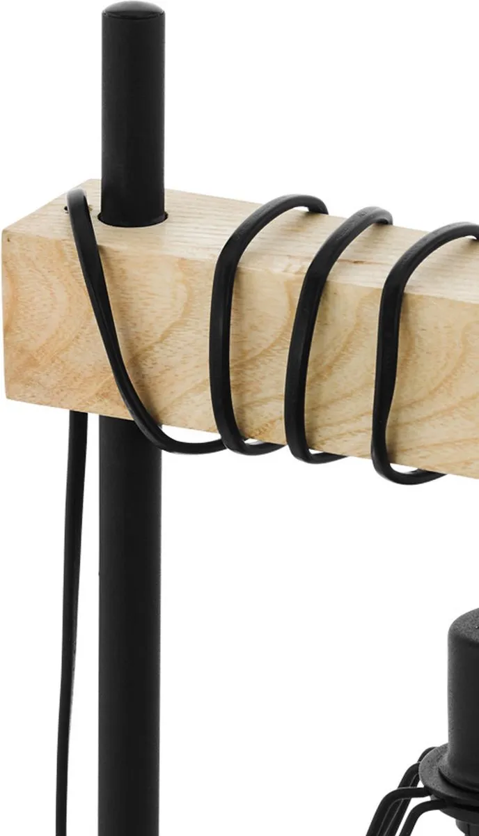Eglo Townshend 5 Tafellamp - Zwart/Bruin