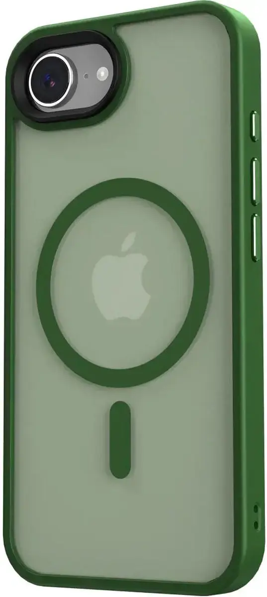 Selected iPhone 16/17 Hoesje MagSafe Mat Donker Groen