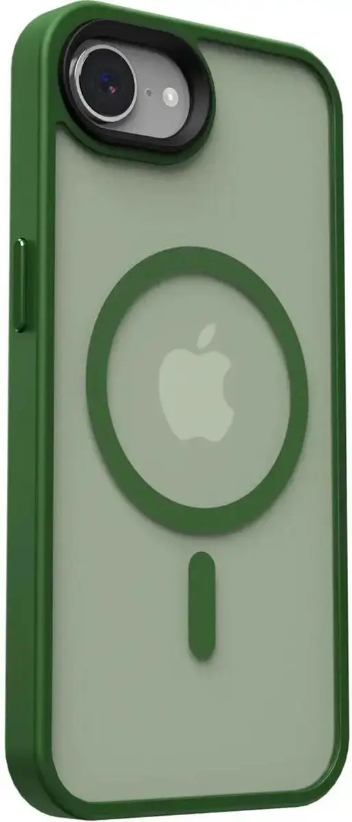 Selected iPhone 16/17 Hoesje MagSafe Mat Donker Groen