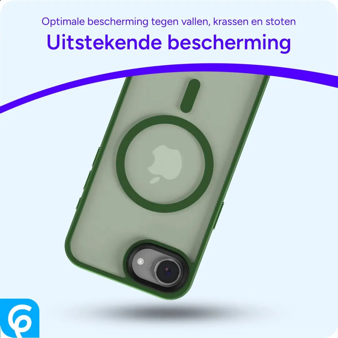 Selected iPhone 16/17 Hoesje MagSafe Mat Donker Groen