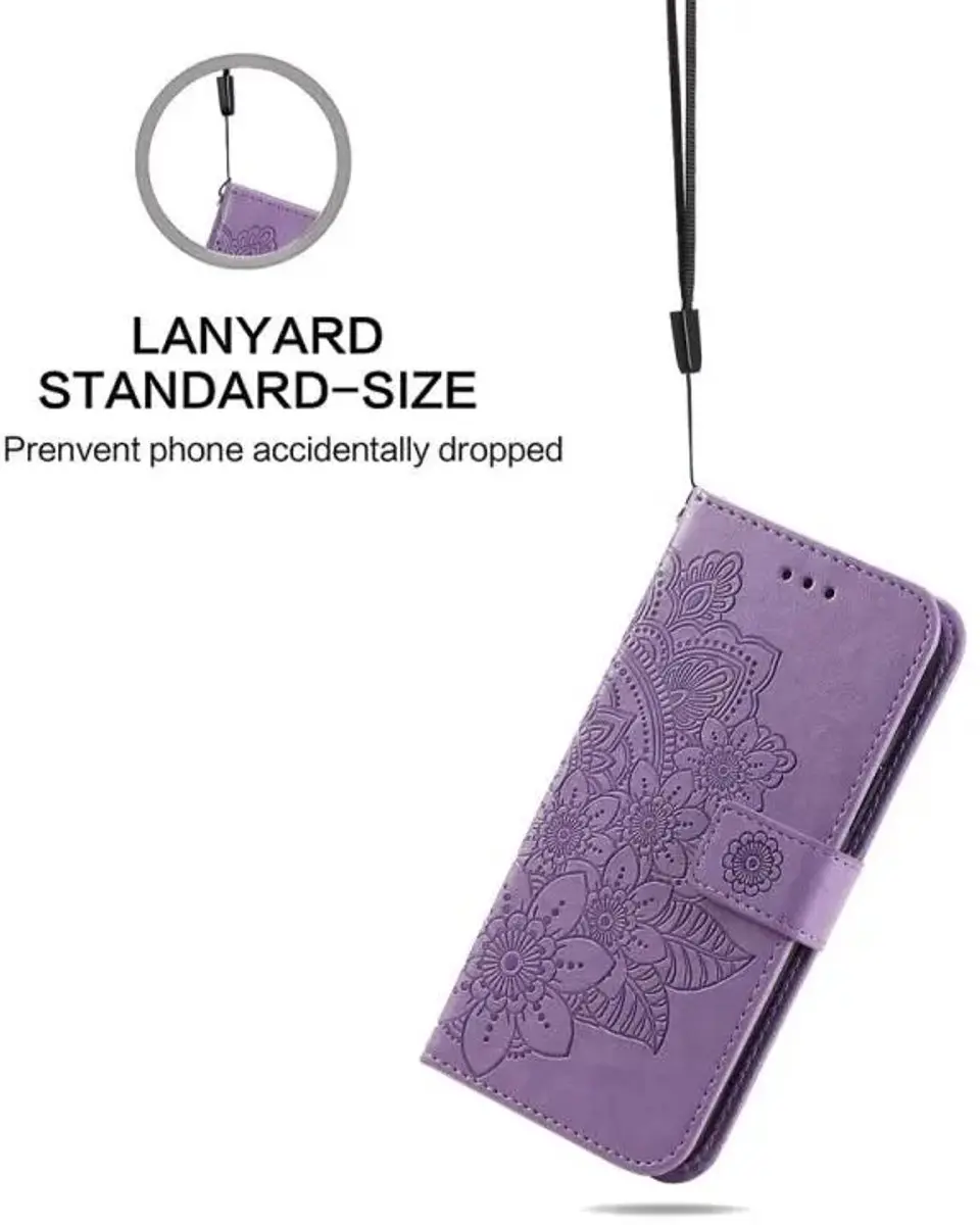 Selected Hoesje Oppo A5 Pro Mandala - Paars - 3 Pasjes