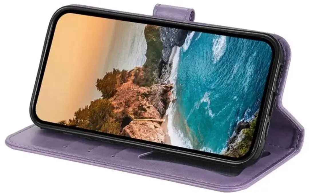 Selected Hoesje Oppo A5 Pro Mandala - Paars - 3 Pasjes