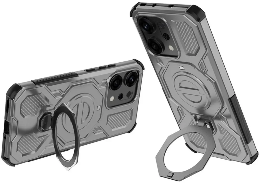 Selected Hoesje Oppo Reno 14 MagSafe Grijs - 360° Draaibare Stand - afbeelding 6 van 6