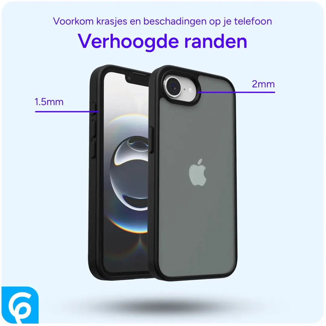 Selected Hoesje iPhone 16e/17e Matte Back Cover - Zwart