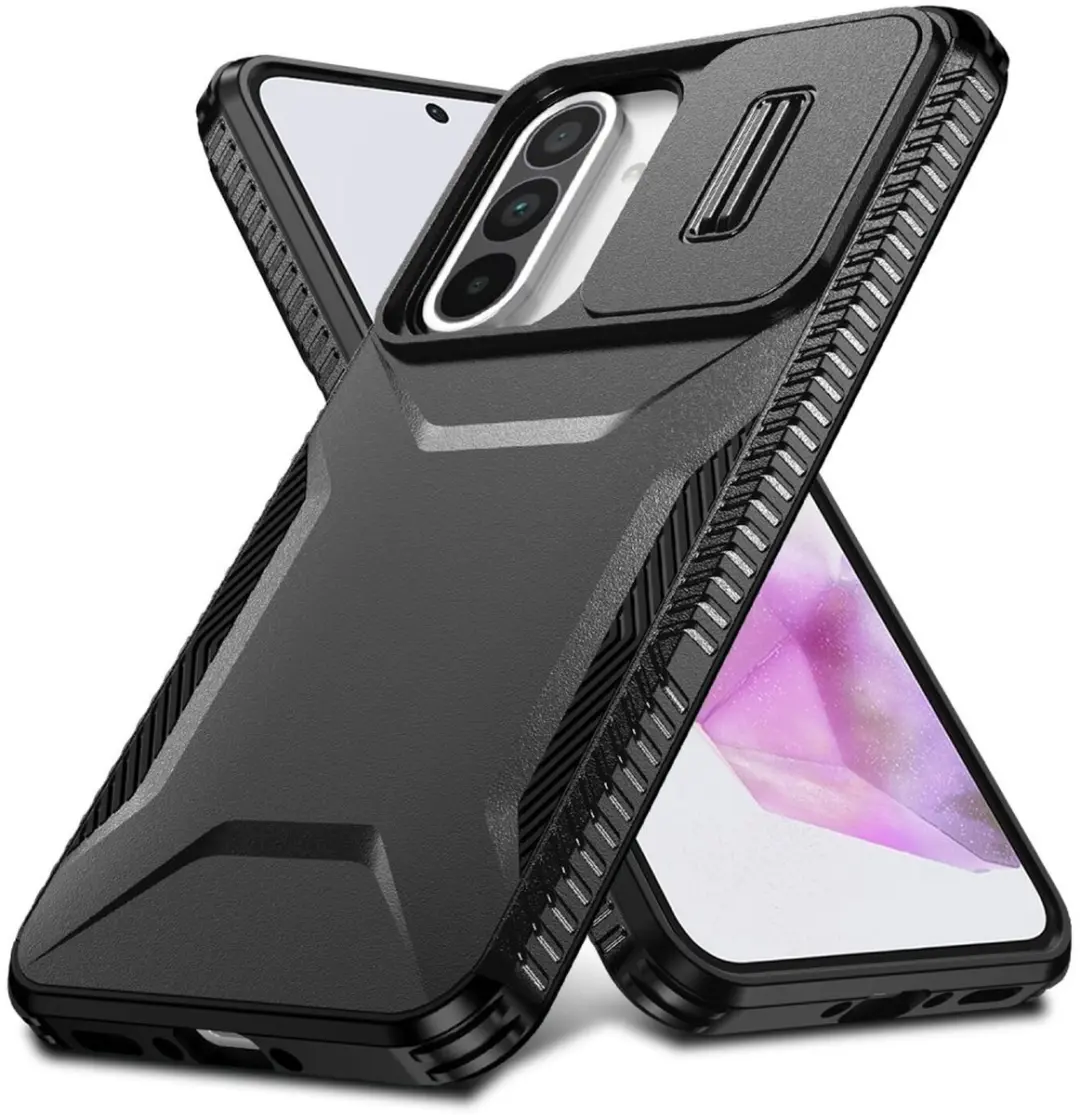 Selected Hoesje Samsung Galaxy A56/A36/A37 Camera Slider - Zwart