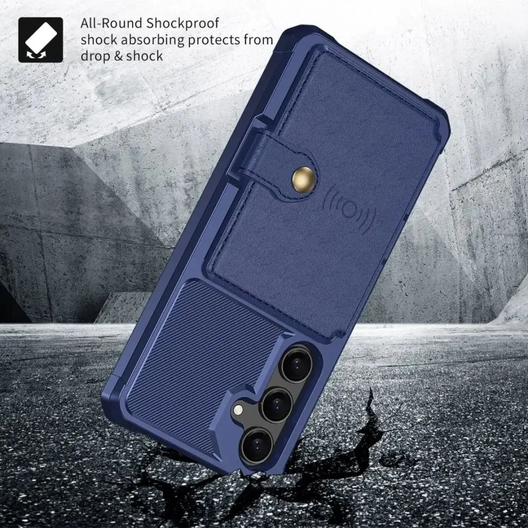 Selected Portemonnee Hoesje Samsung Galaxy S24 Plus - Blauw