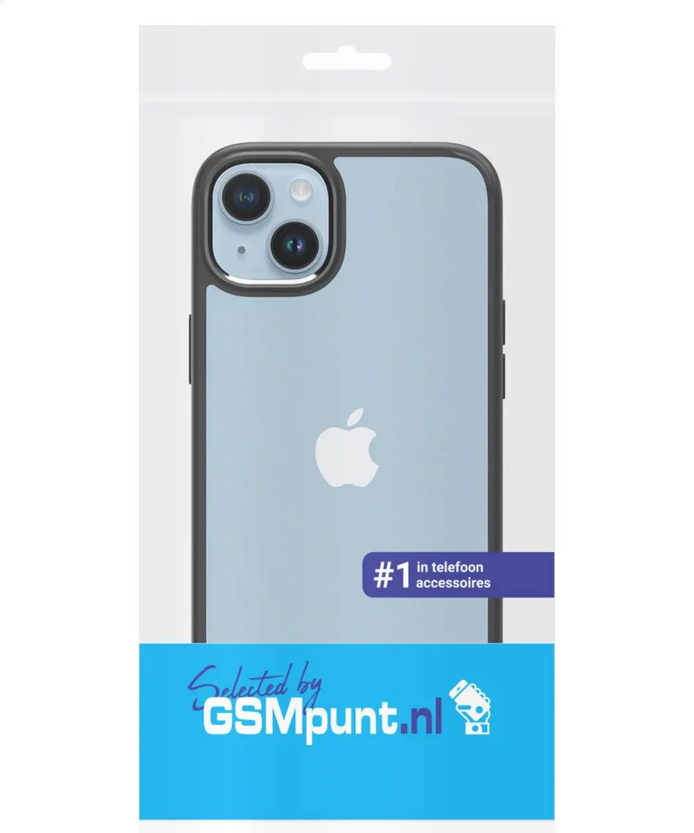 Selected by GSMpunt.nl iPhone 15 Plus Armor Back Cover - Transparant Zwart